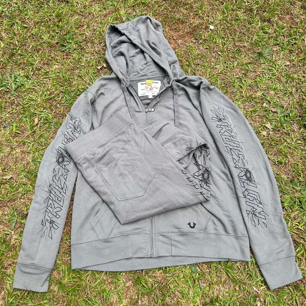 True Religion Hoodie and Sweatpants Set
